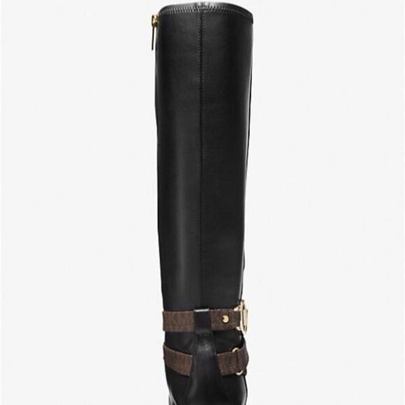 Michael Kors Women's Rory Leather and Logo Boot - Picture 5 of 5